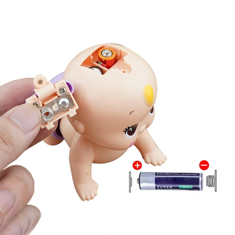 

1Unit Random Color Baby Musical Doll Toy Electric Soundable Toy Crawling Training Toy with Music & Light Grasping Toys