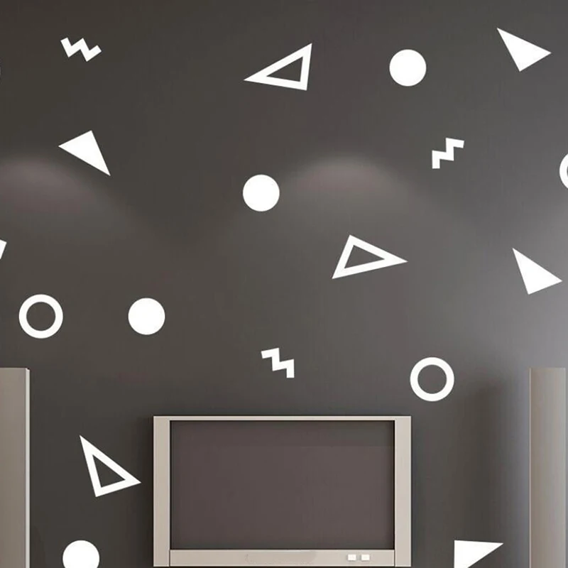 Diy круговая Геометрическая Наклейка на стену Съемная виниловая наклейка s Фреска