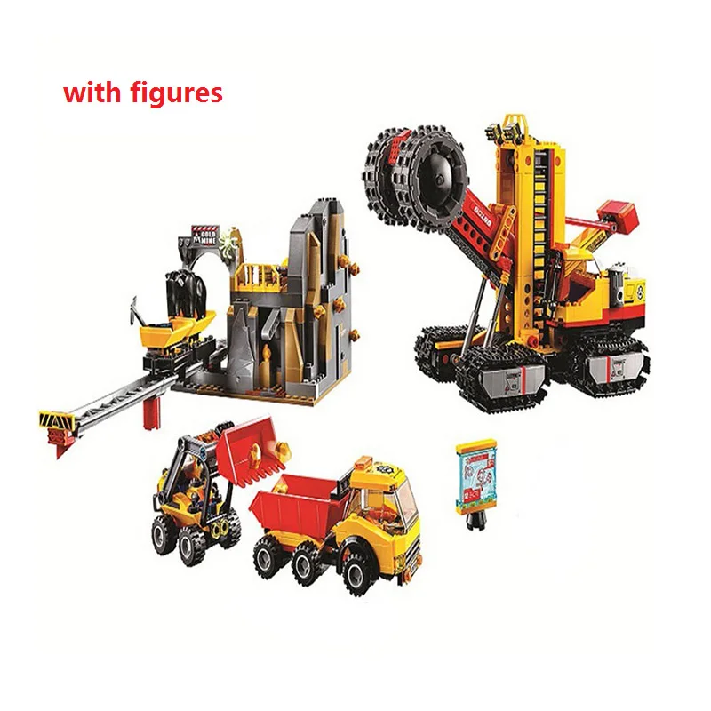 

10876 919pcs 60188 Mining Experts Site City Mining Building Blocks Bricks Toys Model For Kids As Christmas birthday Gifts