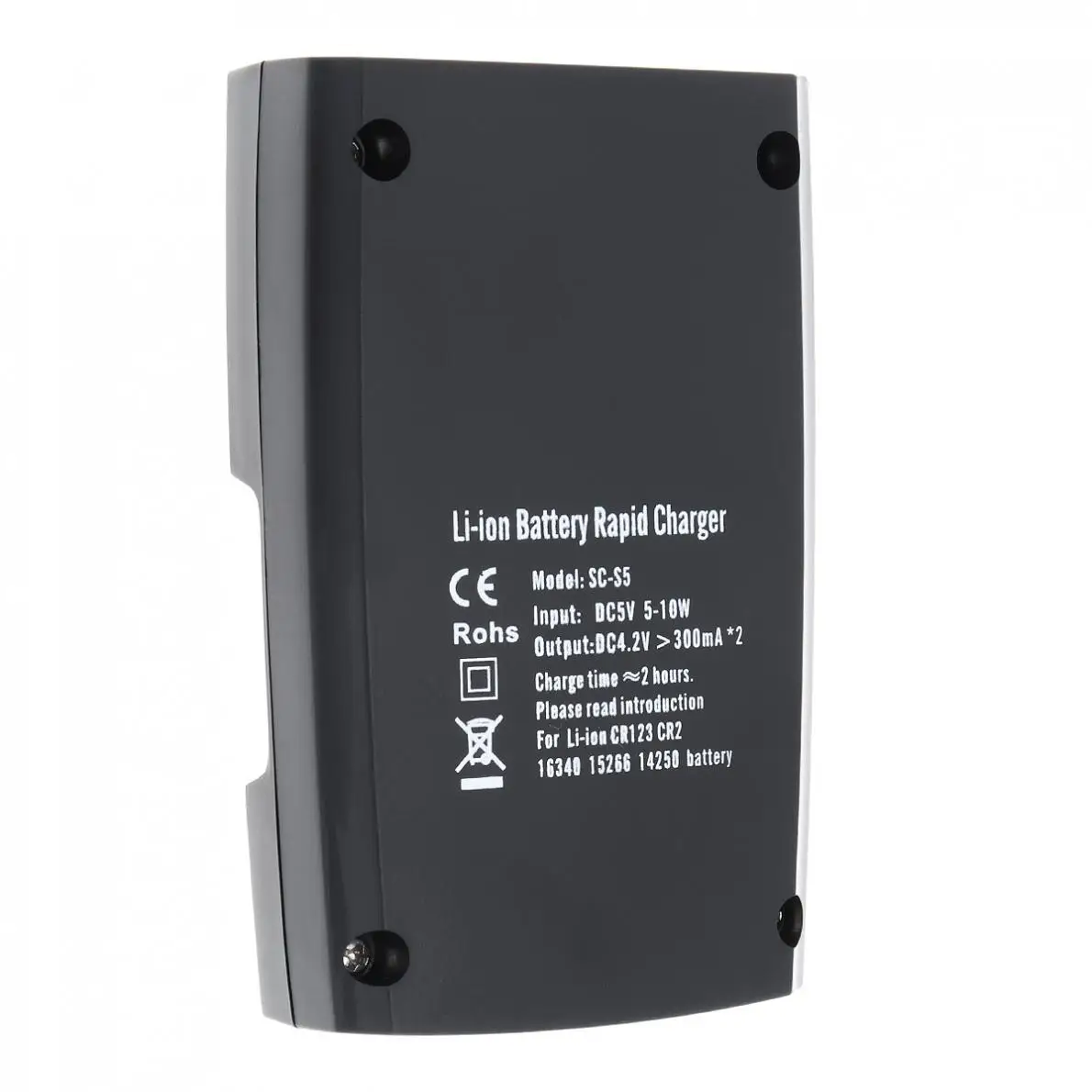 Soshine SC S5 2 слота Li Ion RCR123/RCR2 быстрое зарядное устройство с Светодиодный индикатор