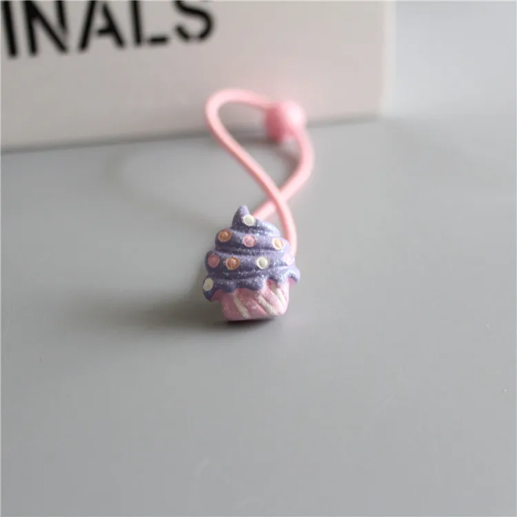 Детские резинки для волос милые эластичные Завязки с рисунком мороженого