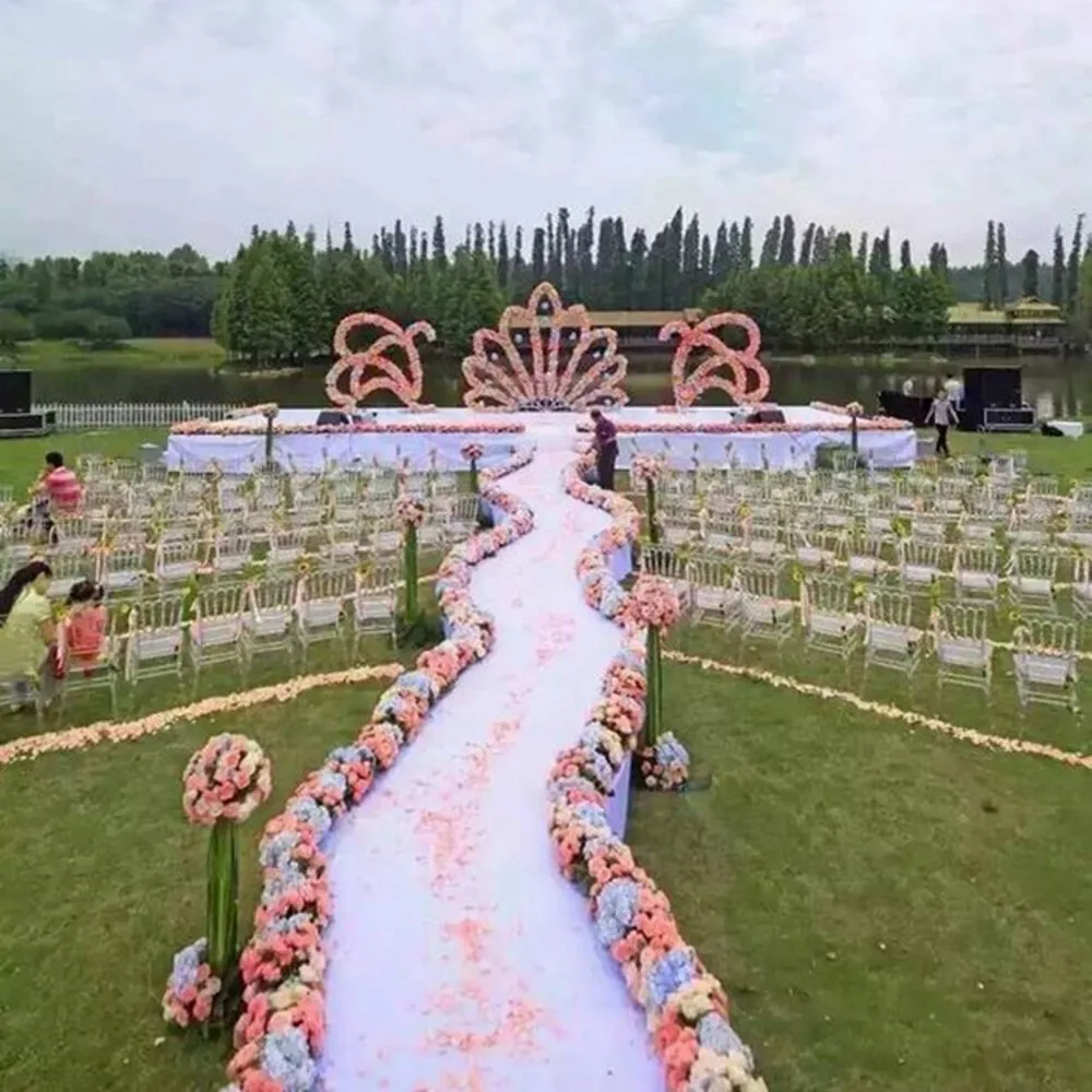 Новое поступление элегантные искусственные цветы свадебные центральные части