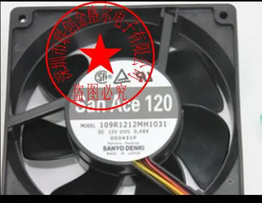 

BRAND NEW 109R1212MH1031 DC12V 0.48A ORIGINAL JAPAN 3WIRES AXIAL FLOW FAN FANS