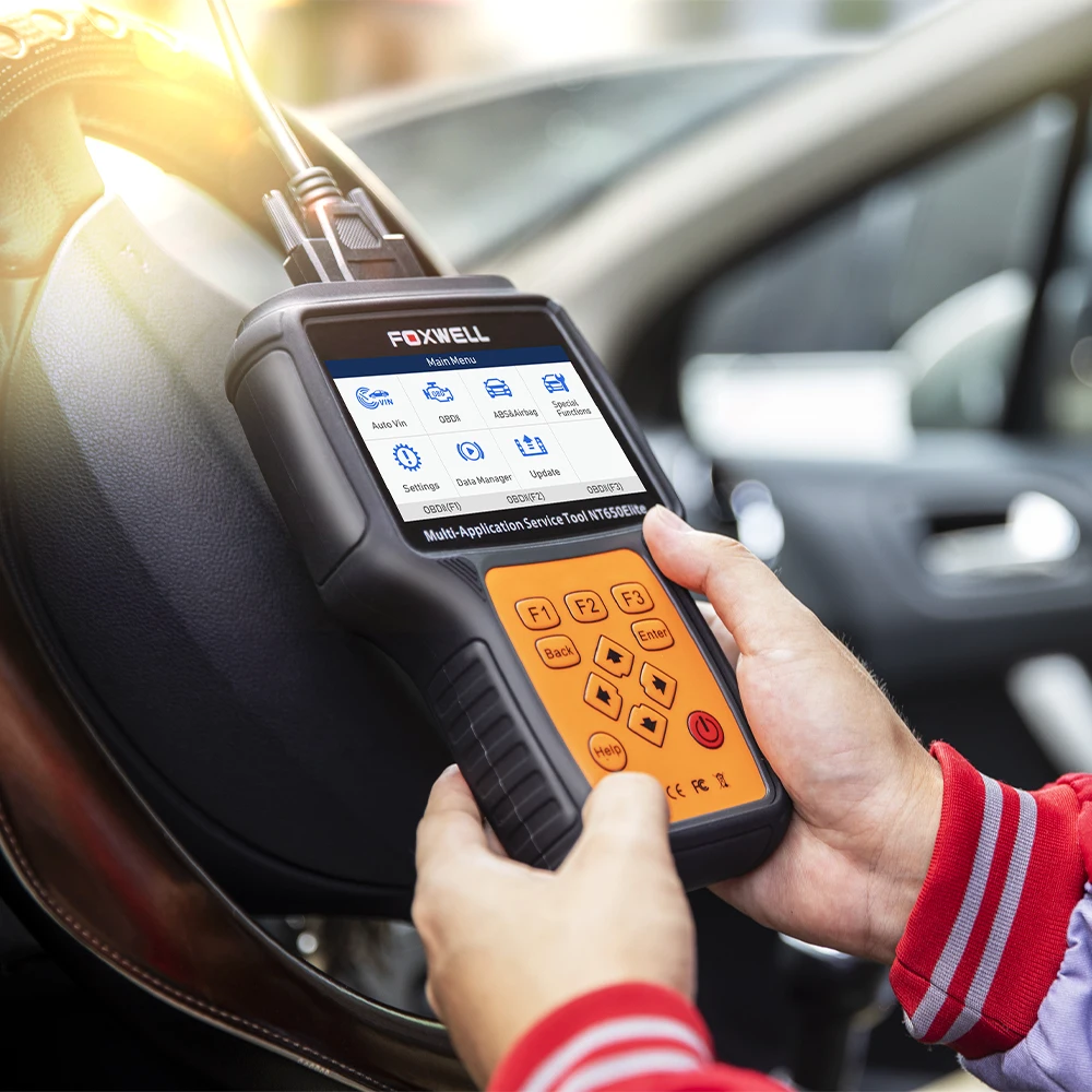 

FOXWELL OBD2 Diagnostic Scanner For Car NT650 Elite OBD2 Automotive Scanner Professional TPMS ABS DPF EPB Reset Diagnostic Tools