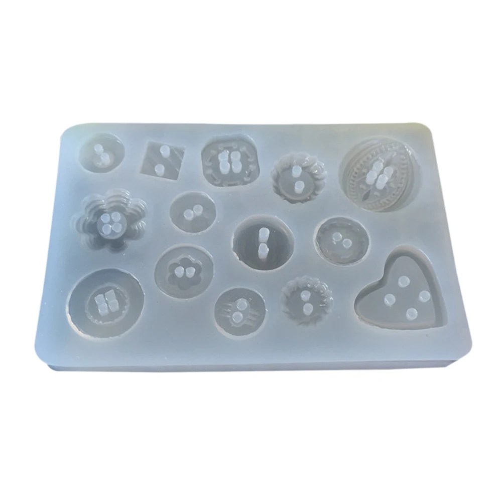 Мини Кнопка любви кулон ремесло DIY прозрачный УФ смола жидкий силикон