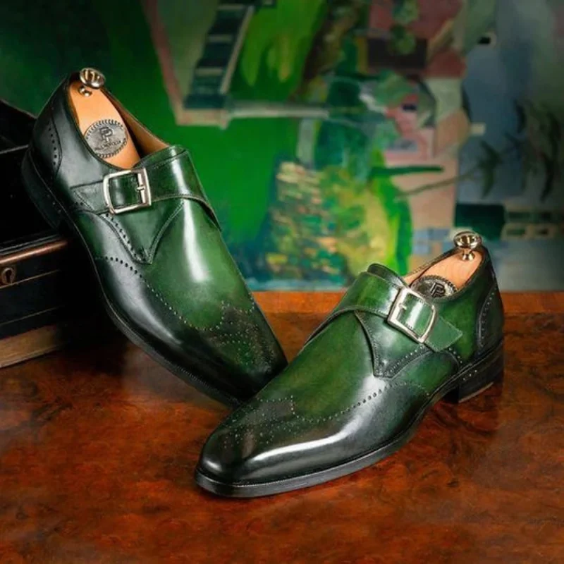 

Men Leather Fashion Shoes Low Heel Fringe Shoes Dress Shoes Brogue Shoes Spring Ankle Boots Vintage Classic Male Casual LP107