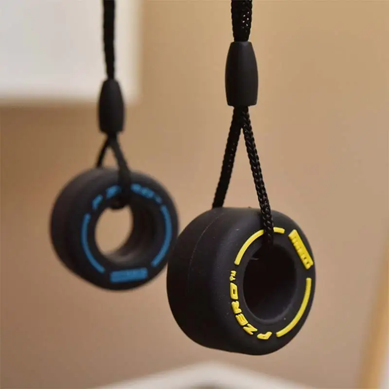 

Creative Cartoon Small Tire Keychain Fashion Colorful Unisex Simulation Tire Car Bag Key Chain Pendant Gift for Car Lovers