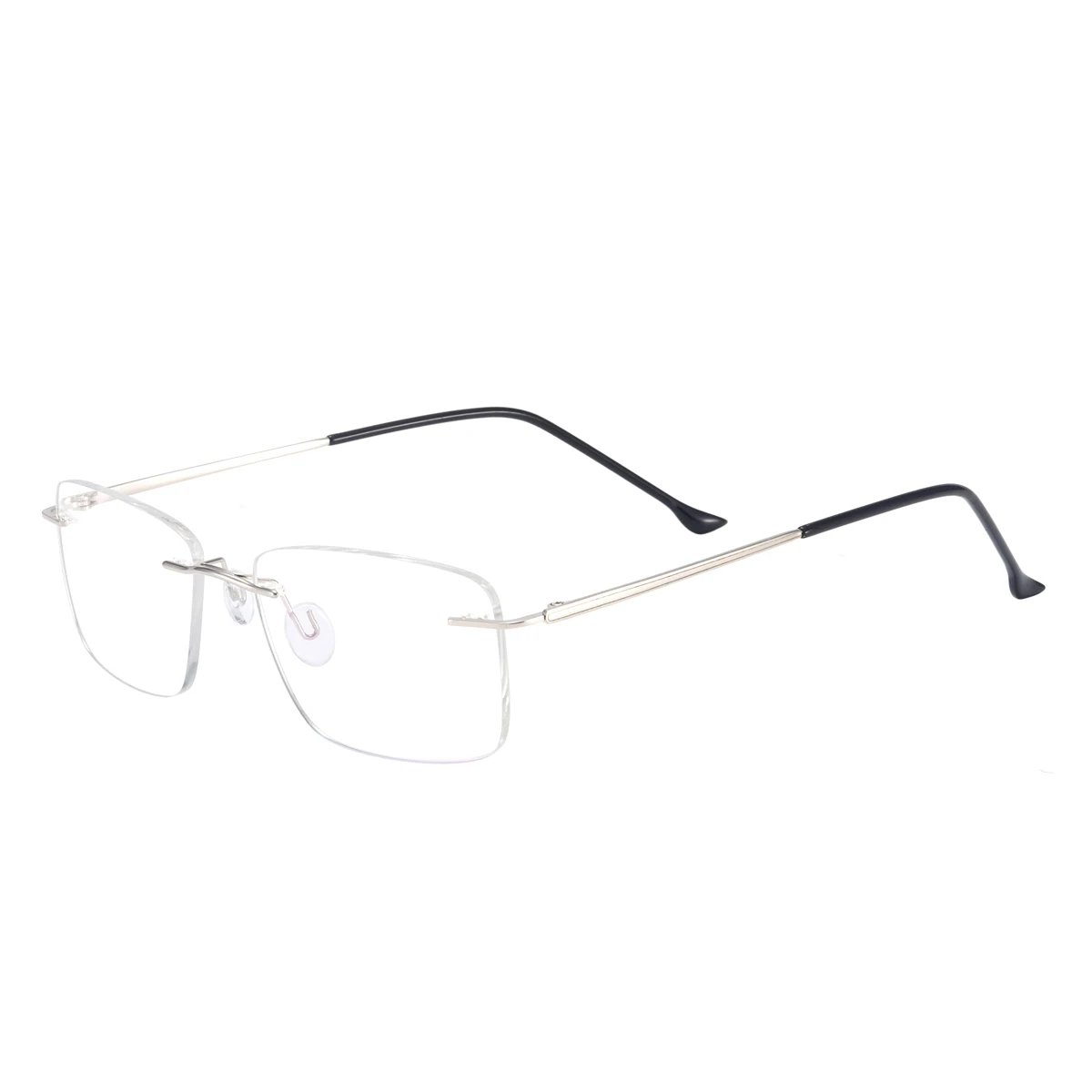 

Metal Fashion Rimless Men and Women Rectangular Spectacles Frame For Optical Lenses Myopia Presbyopia Progressive