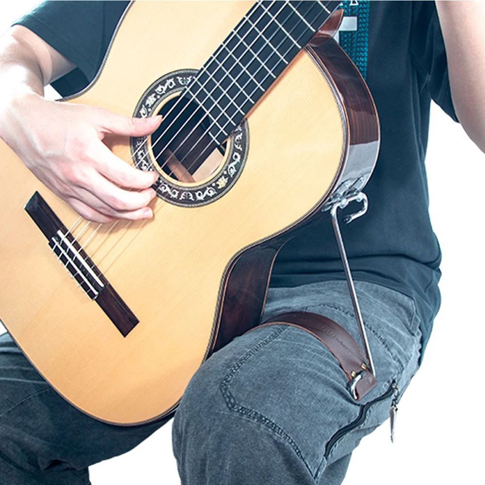 Z şekli gitar desteği jenerik sabit müzisyen standı tutucu bacak braketi klasik flamenko gitar Ukulele aksesuarları