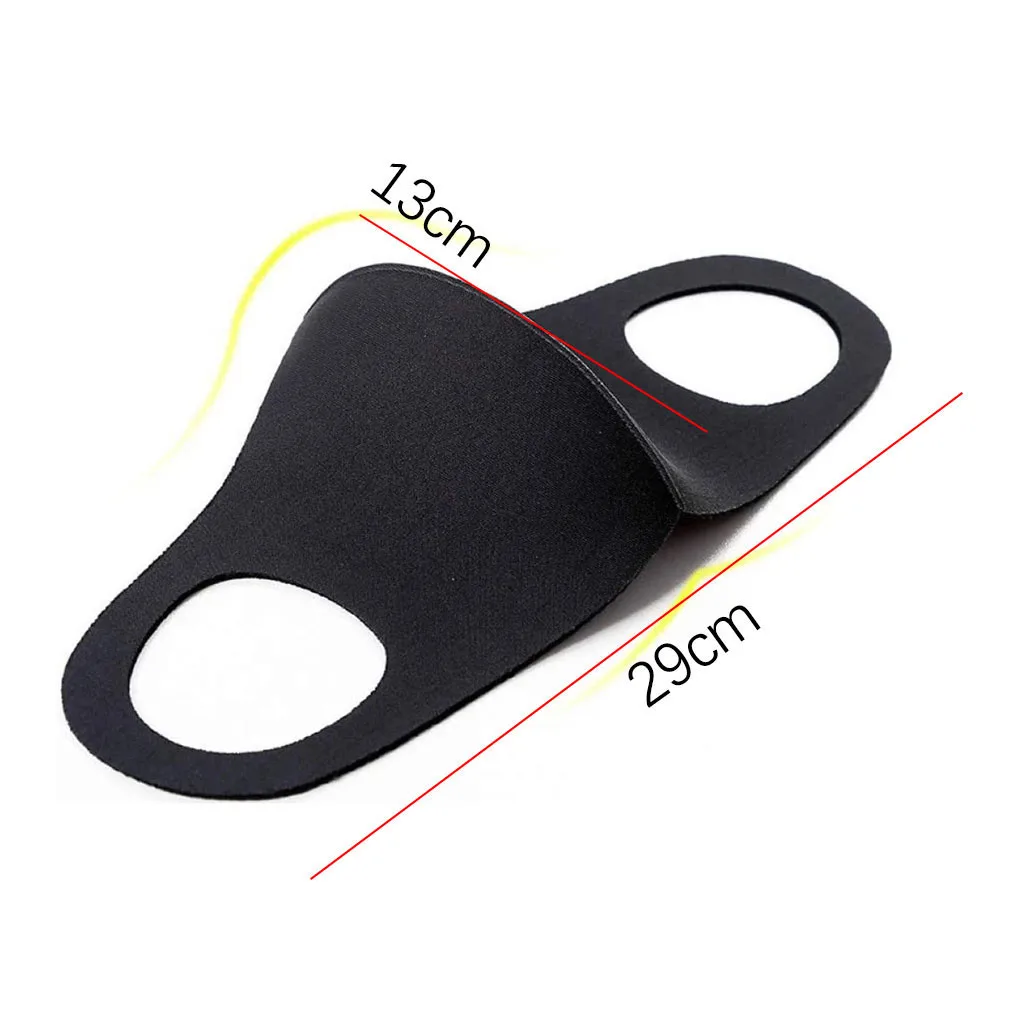 3 Layer Health Cycling Anti-Dust Cotton Mouth Face Mask Respirator Men Women 3PC black face mask Mascarillas caps washable | Безопасность