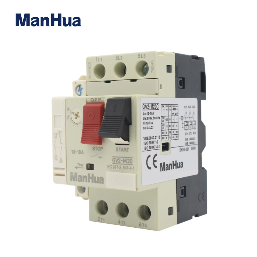 ManHua GV2 M20C 13 18A 3P Ue690V 50/60 Гц защита двигателя автоматический
