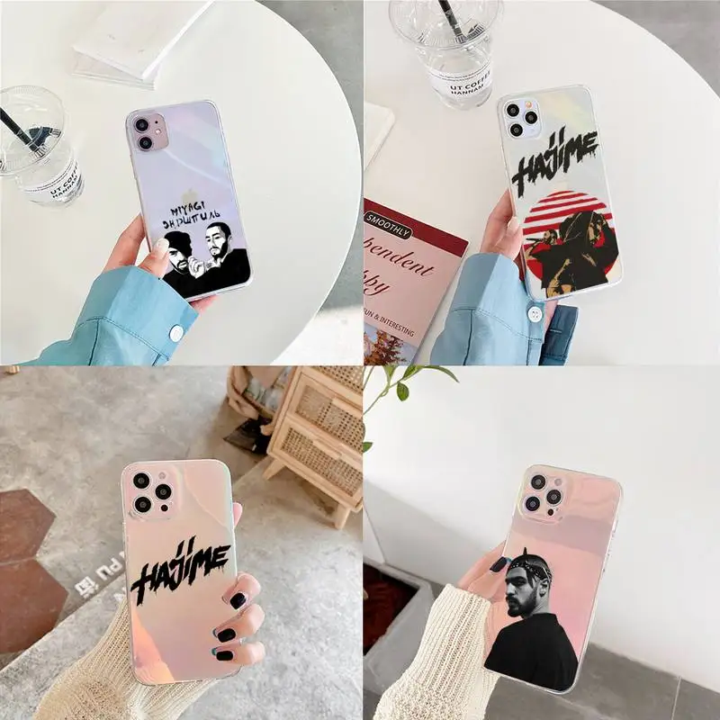 

Hajime MiyaGi Andy Panda Phone Case for iPhone xiaomi redmi 7 8 9 11 12 10 S X XS XR MINI Pro Max Plus laser Transparent