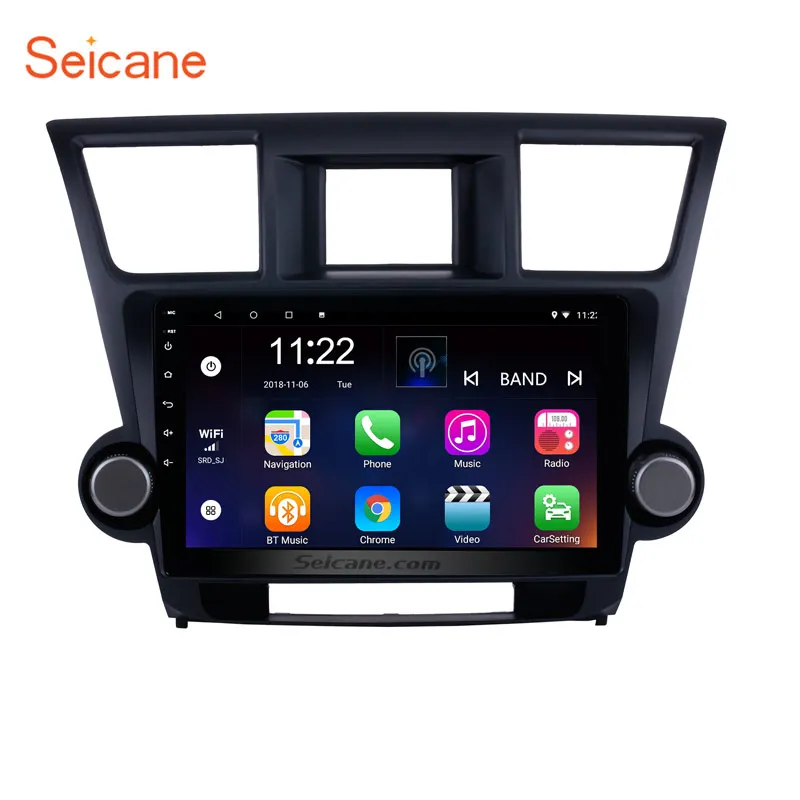 Автомобильный GPS навигатор Seicane 10 1 дюйма Android 0 для Toyota Highlander 07 14/13 19|Автомагнитолы|