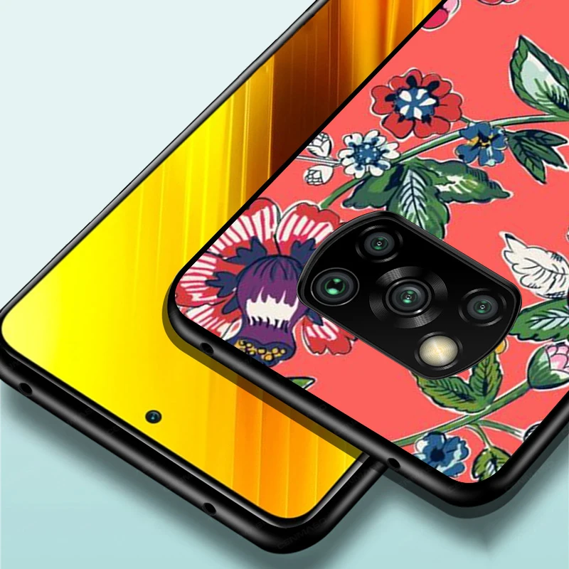 

Black Cover Datura flower for Xiaomi Mi Mix 3 A3 A2 A1 Poco M3 M2 C3 X3 X2 NFC F2 F1 CC9 CC9E Pro Phone Case