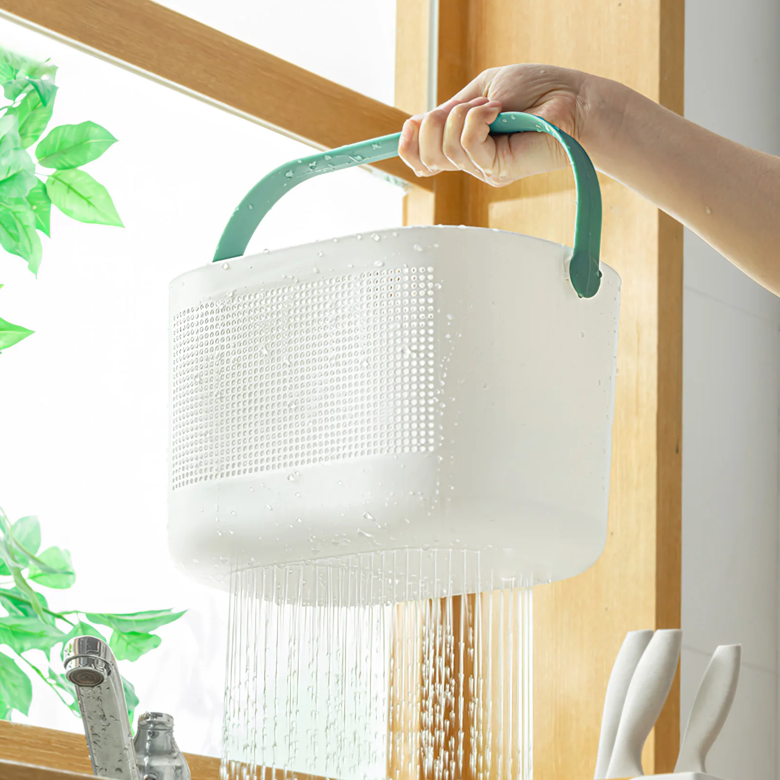 

Новинка, маленькая, средняя, Большая пластиковая портативная ручная кухонная корзина для хранения покупок, бытовая корзина для хранения