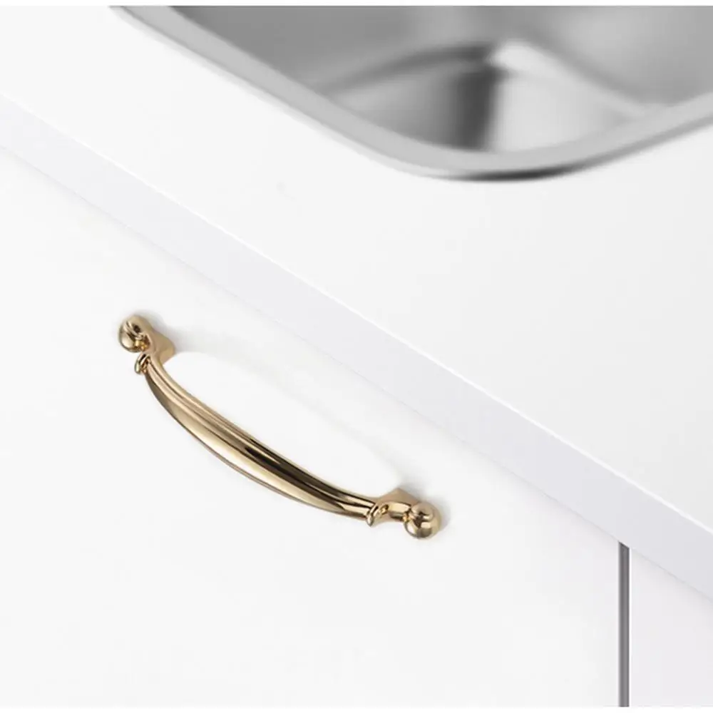 Европейская золотая ручка для шкафа ящика современный минималистичный