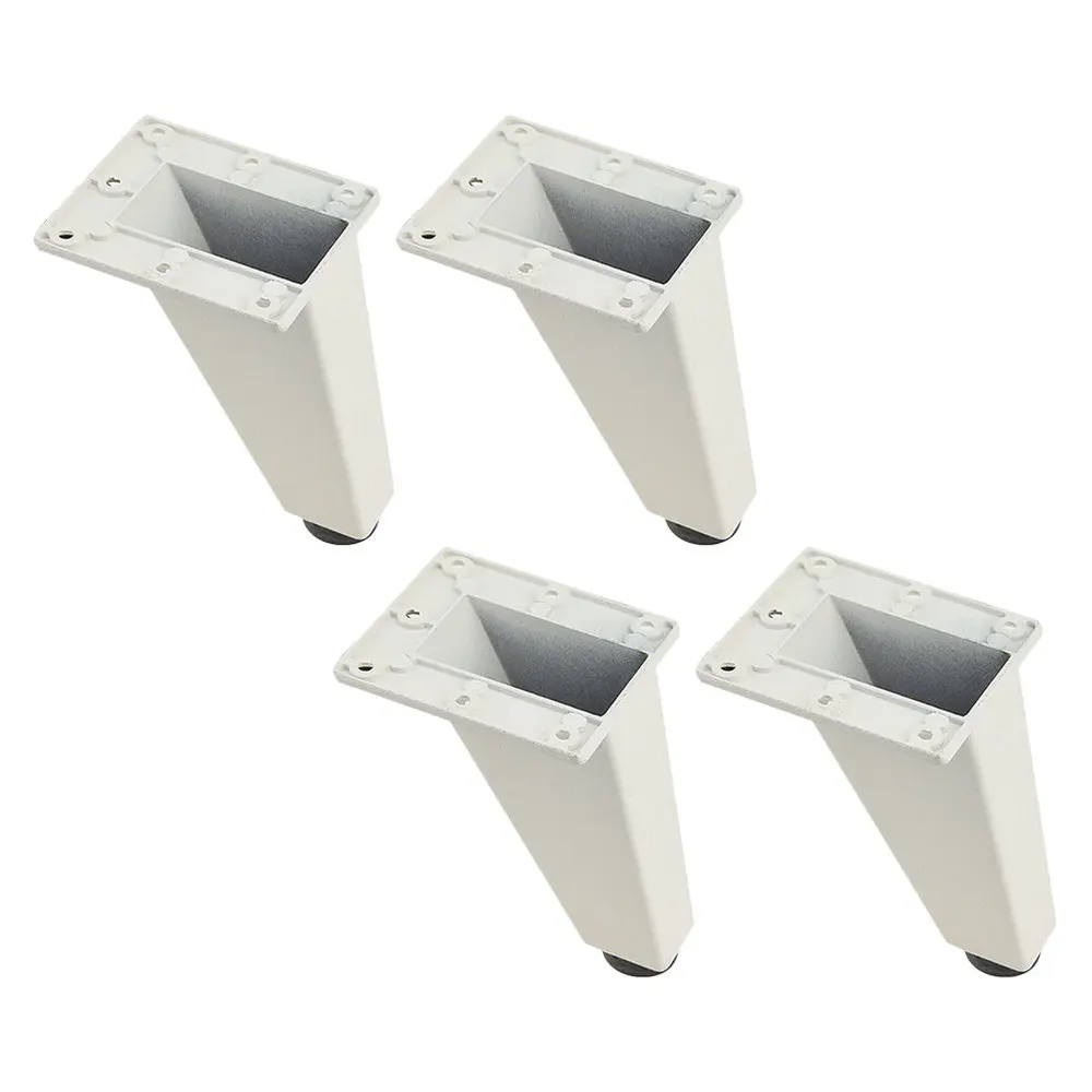 

4Pcs Decoratice Home Cabinet Legs Furniture Aluminum Alloy Support Feet White