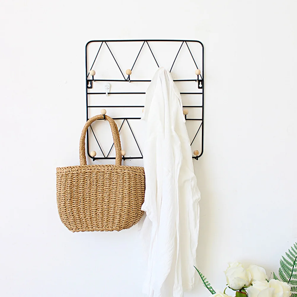 Скандинавская кованая железная настенная вешалка держатель для ключей