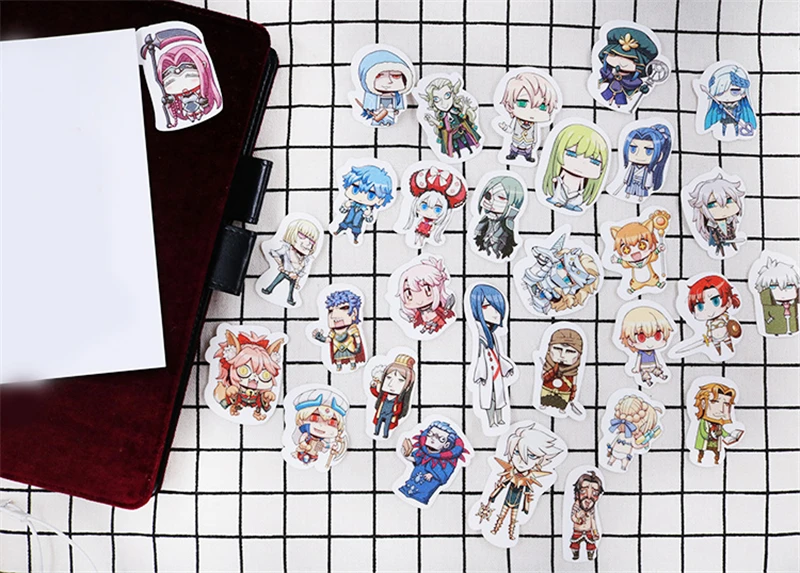 43 шт./компл. чехлы для багажа в стиле аниме Fate /Grand с принтом Сабера из мультфильма