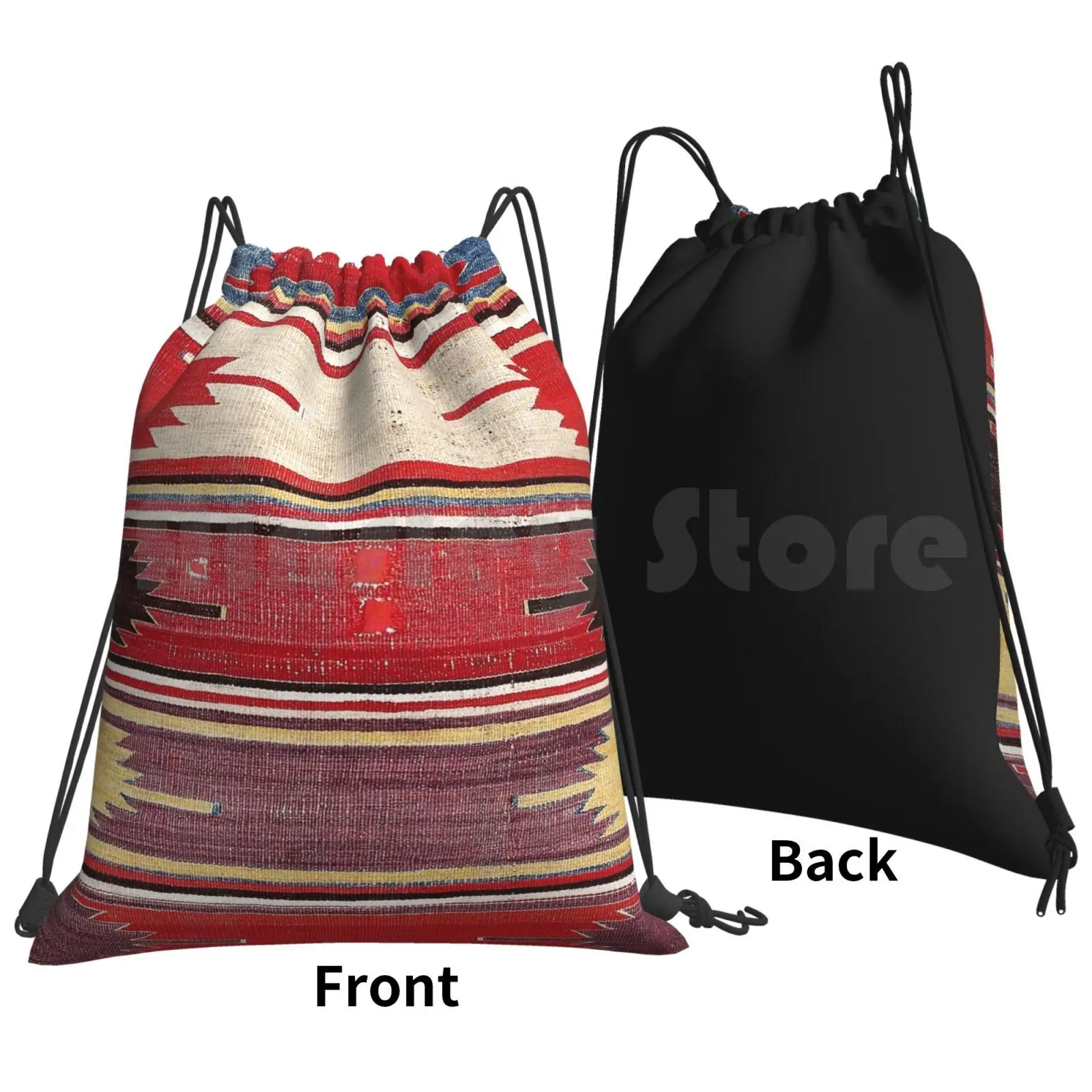 Винтажный рюкзак с принтом винтажный коврик