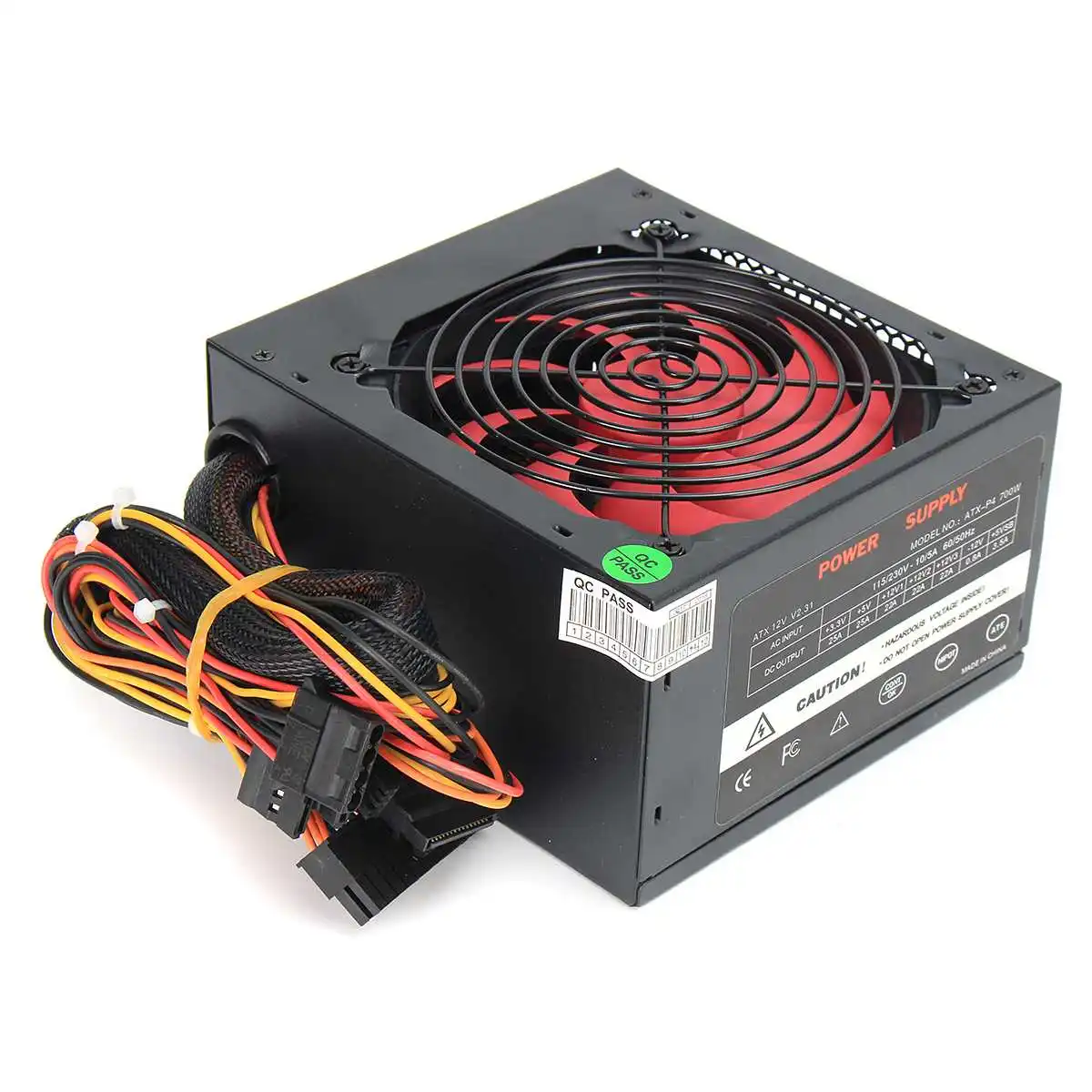 700 Вт 80 + золотой блок питания для ПК 220 В PSU PFC бесшумный вентилятор ATX 24-PIN 12 см