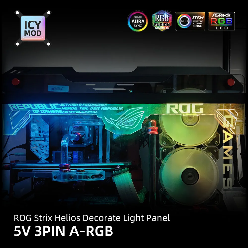 Прозрачная верхняя RGB панель для шасси ROG Strix Helios GX601 акриловый чехол украшение на