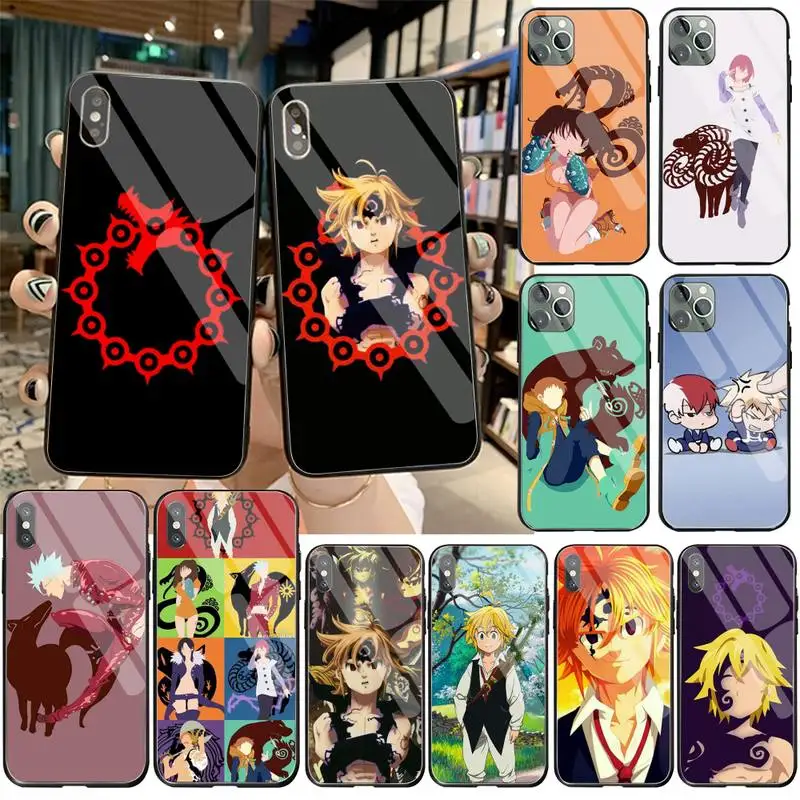 

Seven Deadly Sins Meliodas Custom Photo Soft Phone Case Tempered Glass For iPhone 11 Pro XR XS MAX 8 X 7 6S 6 Plus SE 2020 case