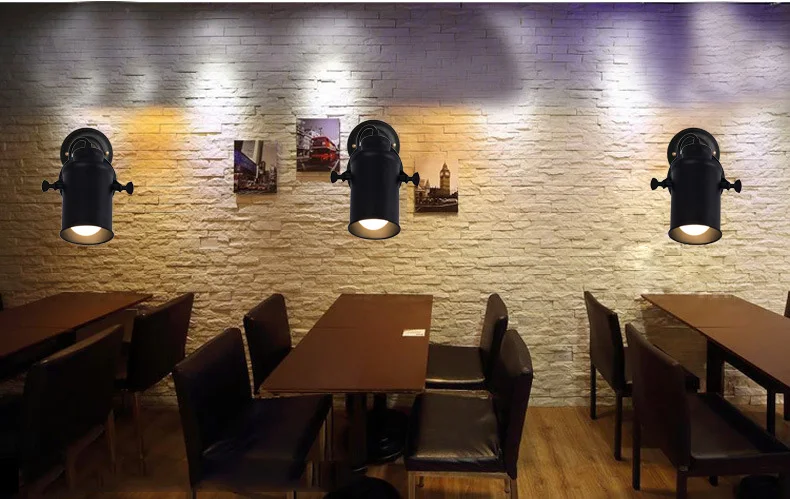 Регулируемый настенный светильник винтажный бра E27 прикроватный Ретро