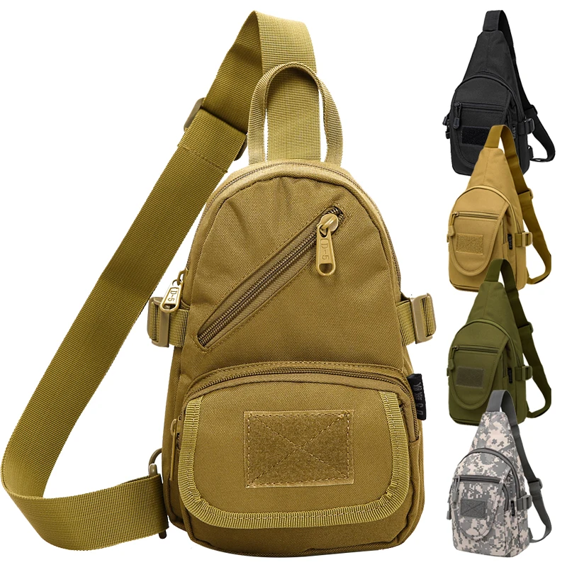 Военная Тактическая нагрудная сумка из ткани Оксфорд мужские сумки через плечо