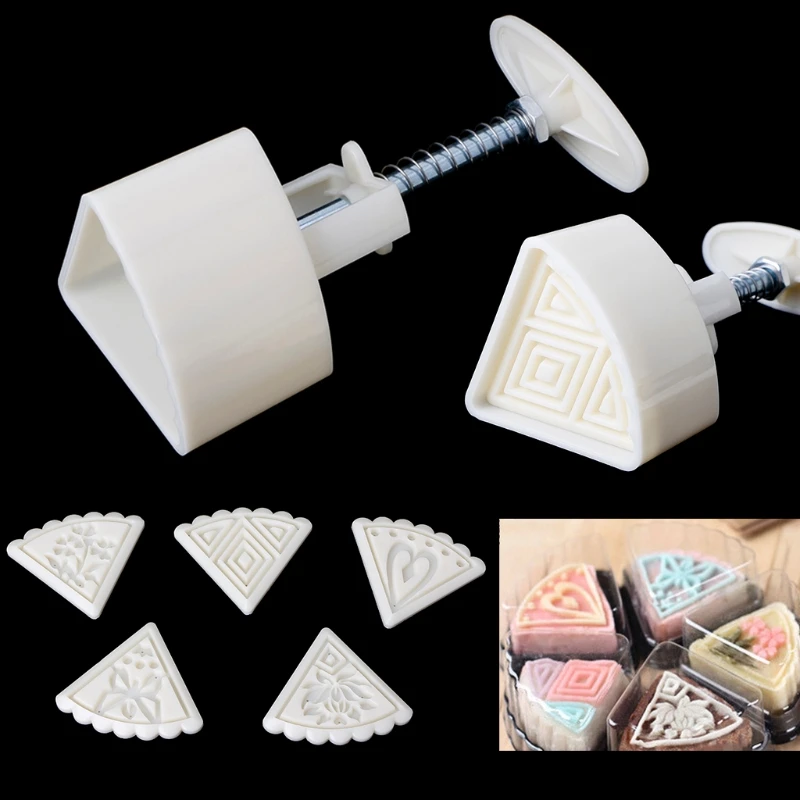 

6 шт. Веерообразный Цветок Луна фотоформа форма кондитерский лунный торт ручной инструмент «сделай сам»