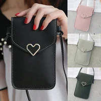 fashion mini crossbody mobile phone bag touch screen cell messenger bag ladies handbag clutches phone pouch bags