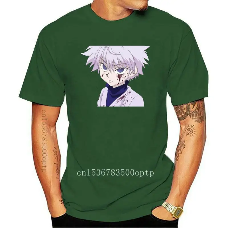 

Мужская хлопковая футболка Hunter X Hunter Killua, популярная японская Футболка с принтом в стиле аниме, в стиле Харадзюку, в стиле 90-х, 2020