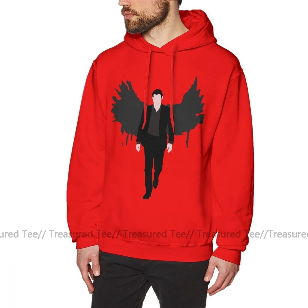 Lucifer Толстовка Lucifer Morningstar толстовки хлопок пуловер размера XXL толстовка уличная длинная мужская повседневная черная зимняя Толстовка - Цвет: Red
