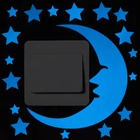 1 шт. с рисунком кота из мультфильма Луна световой переключатель наклейка, светится в темноте, наклейки на стену домашний декор наклейки для детской комнаты украшения аксессуары