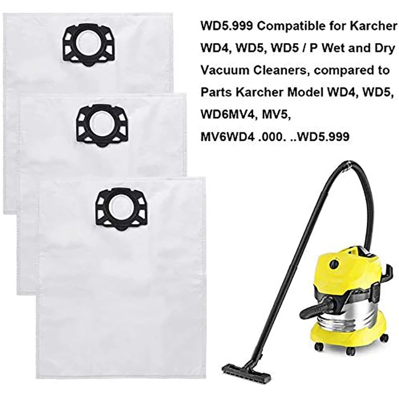 Запасные части для Karcher запасные мешки очистки фильтры WD4 WD5 WD6 Premium MV4 MV5 MV6 WD 4 000 |