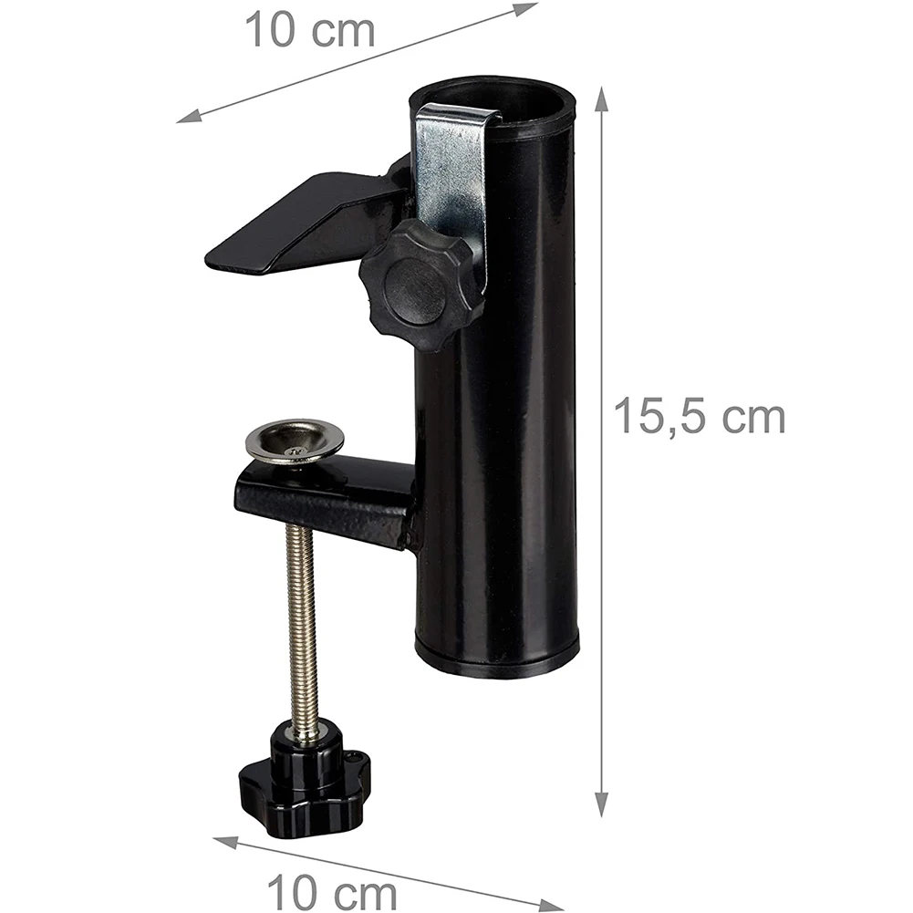 

Parasol Holder for Square Balcony Railing Patio Umbrella Support Stand Bracket