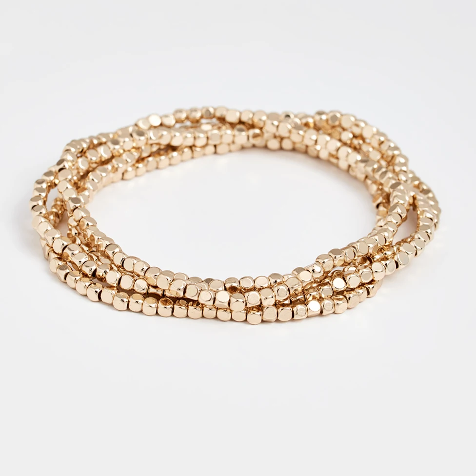 bracelet Lohri кристалл натуральный камень стекло браслет из бисера натуральный настоящий четырехлистный клевер талисманы браслет подарок на удачу браслеты для женщин - Окраска металла: bracelet