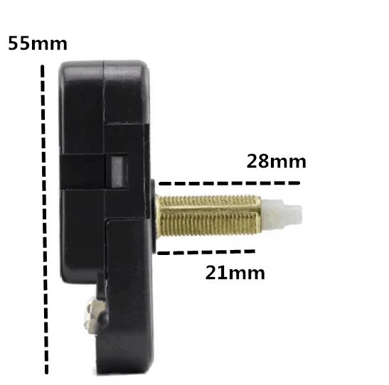 Simple DIY Gold Hands Quartz Wall Clock Movement Mechanism Replacement Parts Kit