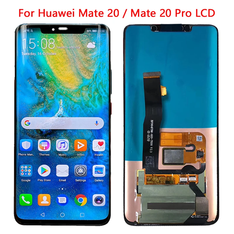 ЖК дисплей 6 39 дюйма для Huawei Mate 20 Pro сенсорный экран с рамкой и дигитайзером Marte