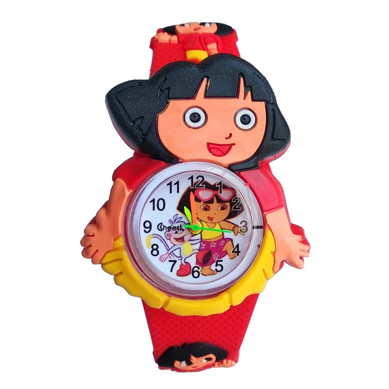Low Prices Handling Stock Dora Watch Children Girls Watches Slap Wrist Toy Cartoon Kids Quartz Electronic Digital Watches Clock images - 6
