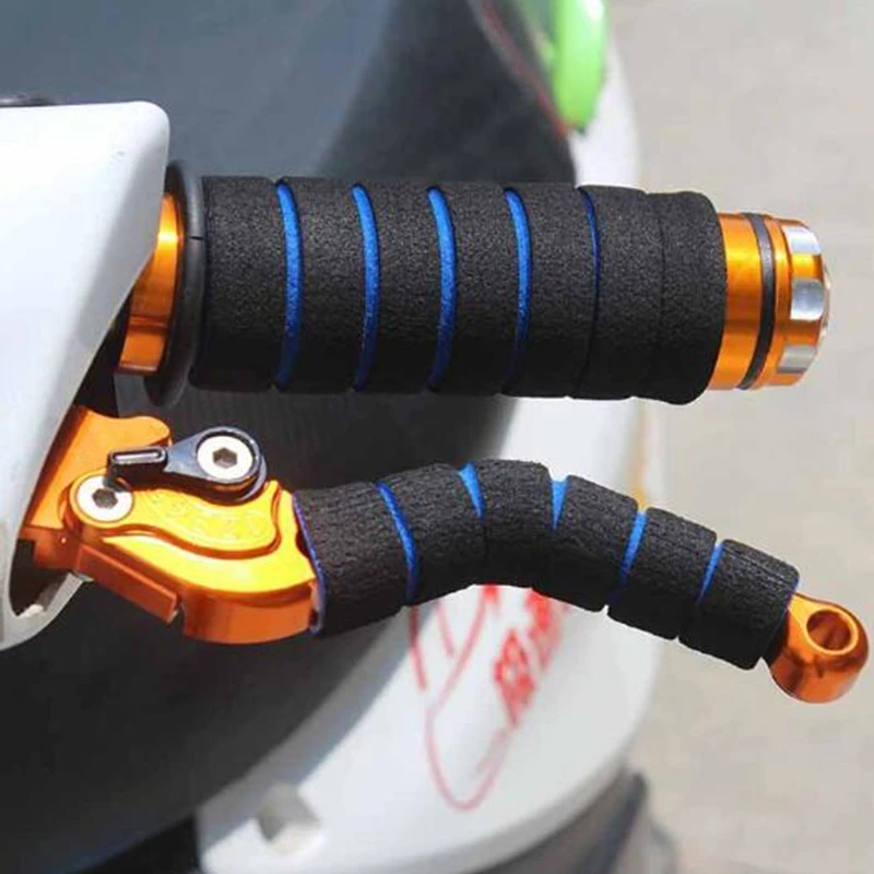 4pcs/set Bike Racing Bicycle Motorcycle Handle Bar Foam Sponge Grip Cover Non-slip Soft Handlebar Wh | Автомобили и мотоциклы