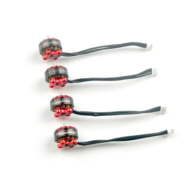 4 шт. HappyModel EX1103S 6000KV 7000KV 8000KV 12000KV 2 4S бесщеточный двигатель 1 5 мм для FPV Tinywhoop Cinewhoop