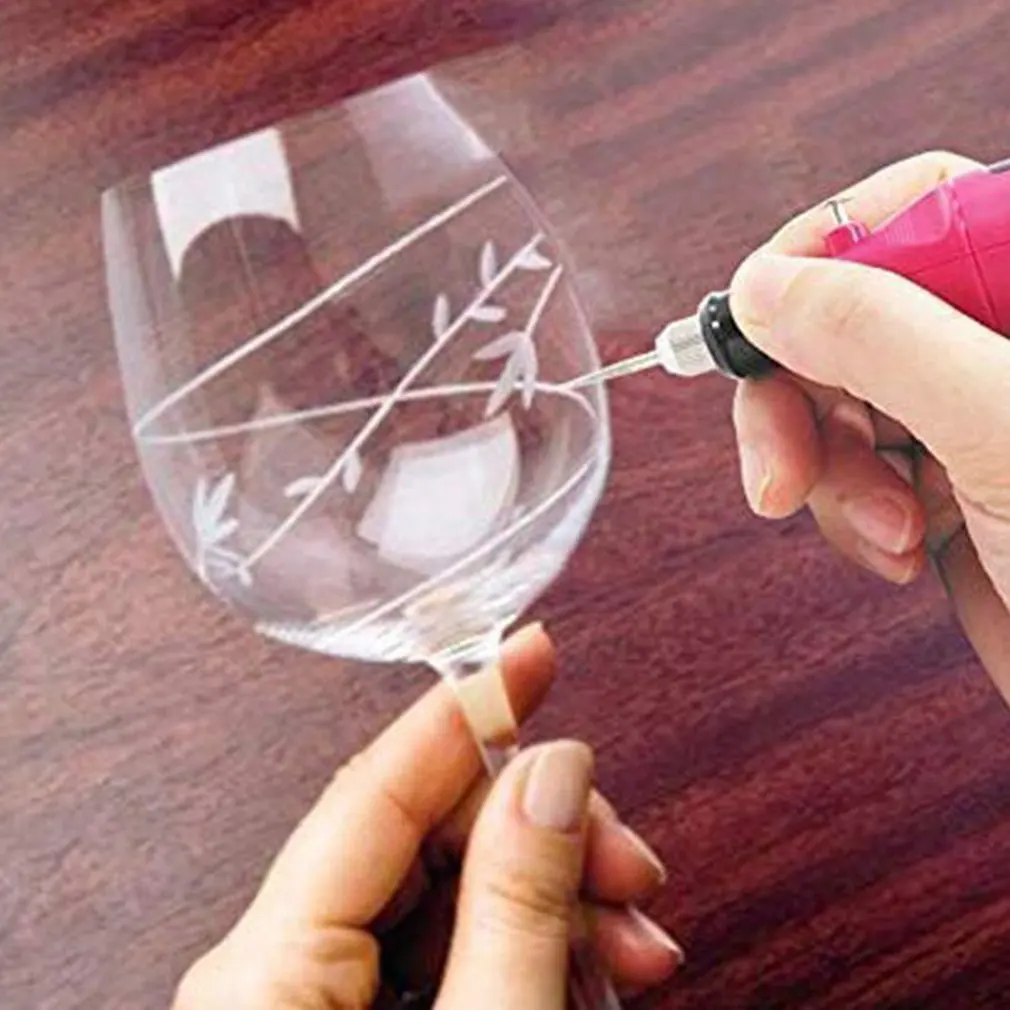 

40PCS Electric Nail Drill Machine Grinder Micro Engraver Pen Engraving Tool Kit For Glass Ceramic Plastic Wood Jewelry