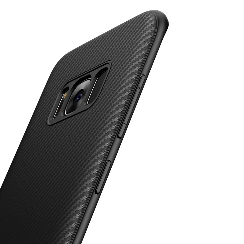 Чехол для Samsung Galaxy S8 S10 Plus Note9 Мягкий силиконовый чехол из углеродного волокна S8plus