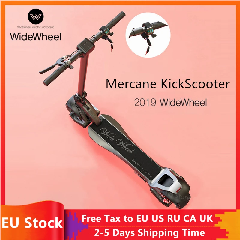 Новинка, электрический самокат Mercane WideWheel 500 Вт/1000 Вт, складные широкие колеса, двухмоторный скейтборд