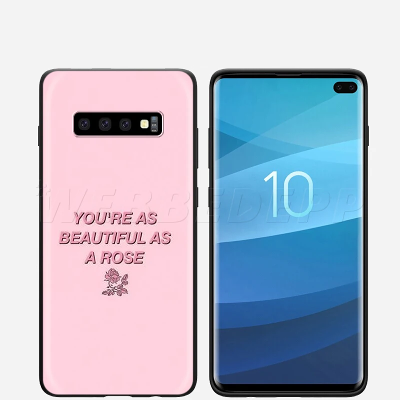 Webbedepp розовый цветок пион чехол для Samsung Galaxy A3 A5 A6 Plus A7 A8 A9 J6 M20 A10S A20S A30S A40S
