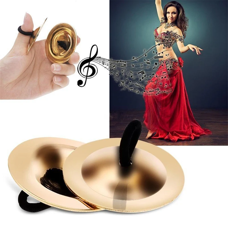 

Finger Cymbals Middle East Percussion Cymbals Dancing Props Percussion Instrument Musical Instrumen Belly Dance Brass Toys Metal