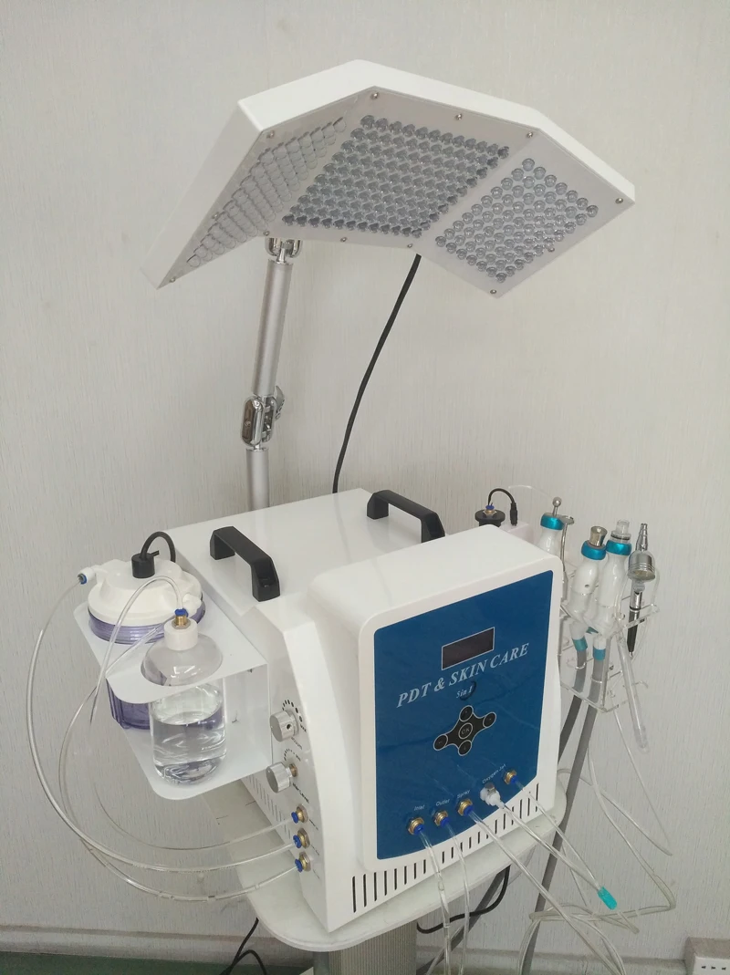 8 in1 hydra diamond Dermabrasion Vacuum Blackhead Removal Skin Rejuvenation Oxygen Care Jet Peel Deeply Clean PDT Beauty Machine - Цвет: 8 IN 1