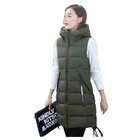 Новинка Весна-Осень-зима 2022, парный пуховой жилет из хлопка, мужской и женский жилет, Женский облегающий теплый жакет с капюшоном