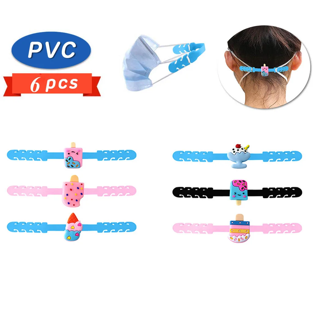 6 шт. женские регулируемые банданы для защиты лица от боли в ушах |